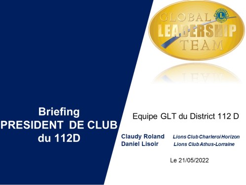 Briefing Presidents Club 2022-2023
